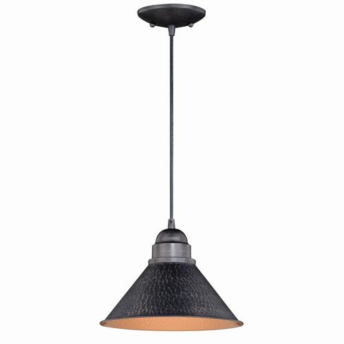Vaxcel Lighting Outland 10-Inch Outdoor Pendant in Aged Iron by Vaxcel Lighting T0349