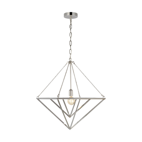 Visual Comfort Studio Collection Chapman & Meyers 20-Inch Carat Polished Nickel Pendant by Visual Comfort Studio CP1141PN