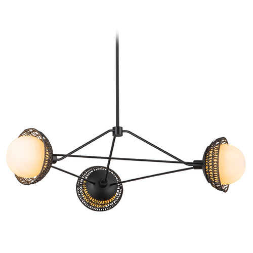 Alora Lighting Alora Lighting Alan Pepin Perth Matte Black Chandelier CH490340MBOP