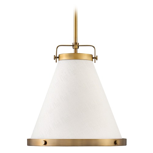 Hinkley Lark 13.50-Inch Lacquered Brass Pendant by Hinkley Lighting 4997LCB