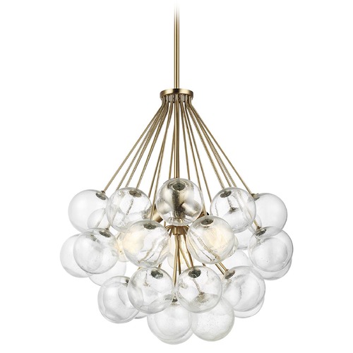 Visual Comfort Studio Collection Bronzeville 21.75-Inch Cluster Pendant in Satin Brass by Visual Comfort Studio 6514303-848