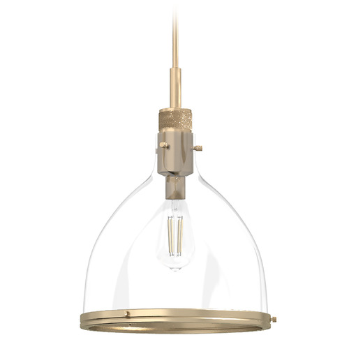 Hunter Fan Company Hunter Fan Company Van Nuys Alturas Gold Pendant Light with Bowl / Dome Shade 19297