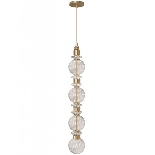 Avenue Lighting Avra 35-Inch High LED Pendant in Aged Brass by Avenue Lighting HF7904-AB