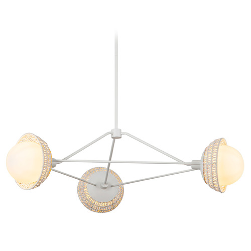Alora Lighting Alora Lighting Alan Pepin Perth White Chandelier CH490340WHOP