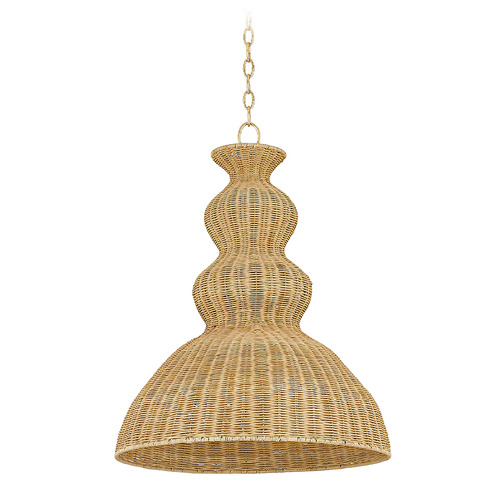 Mitzi by Hudson Valley Mitzi By Hudson Valley Mayla Aged Brass LED Pendant Light with Bowl / Dome Shade H919701L-AGB
