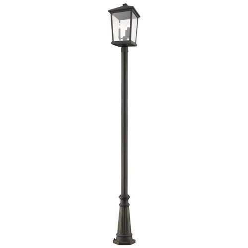 Z-Lite Beacon Oil Rubbed Bronze Post Light by Z-Lite 568PHXLR-519P-ORB