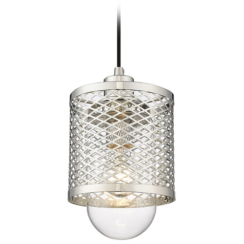 Z-Lite Kipton Polished Nickel Mini Pendant by Z-Lite 3037MP-PN