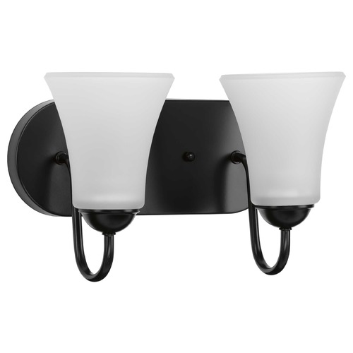 Progress Lighting Classic Black 2-Light Bathroom Light by Progress Lighting P300234-031