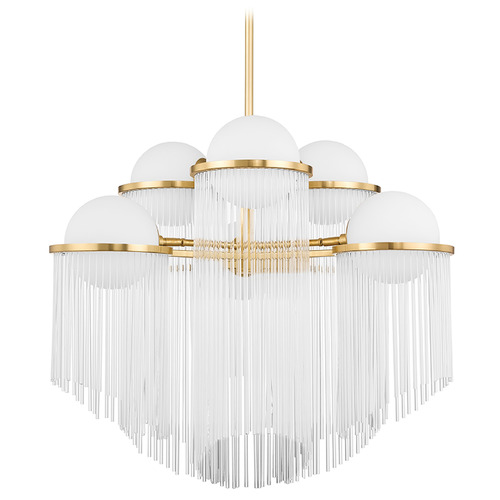 Corbett Lighting Corbett Lighting Celestial Aged Brass Chandelier 398-32-AGB