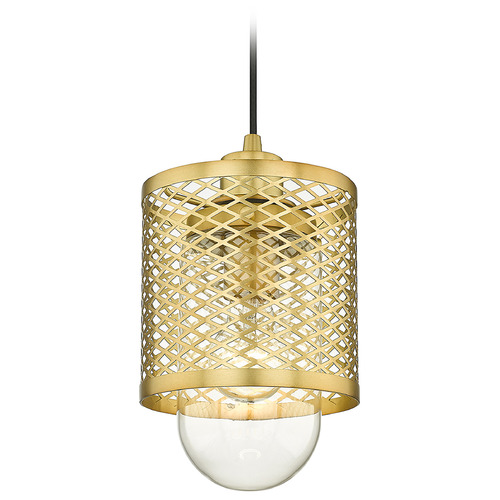 Z-Lite Kipton Rubbed Brass Mini Pendant by Z-Lite 3037MP-RB