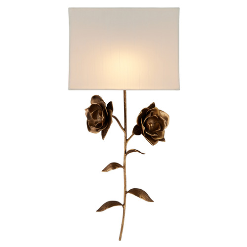 Currey and Company Lighting Currey and Company Tom Caldwell Rosabel Antique Brass Sconce 5900-0054