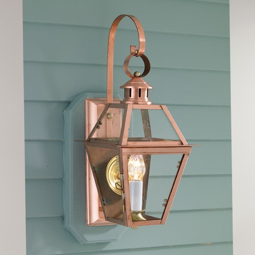 Norwell Lighting New Orleans Copper Outdoor Wall Light 2253-CO-CL