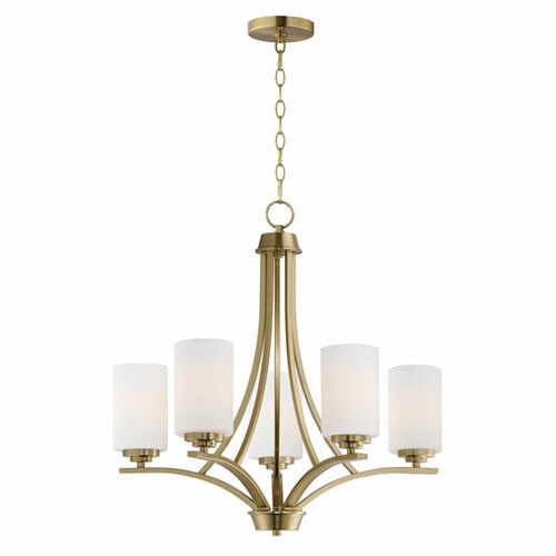 Maxim Lighting Deven 5-Light Chandelier in Satin Brass by Maxim Lighting 20035SWSBR