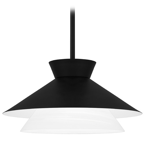 Quoizel Lighting Quoizel Lighting Quoizel Pendant Matte Black Pendant Light with Conical Shade QP6171MBK