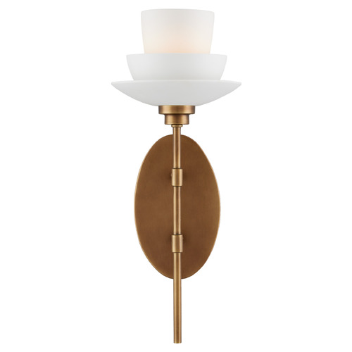 Currey and Company Lighting Currey and Company Etiquette Antique Brass Sconce 5000-0236