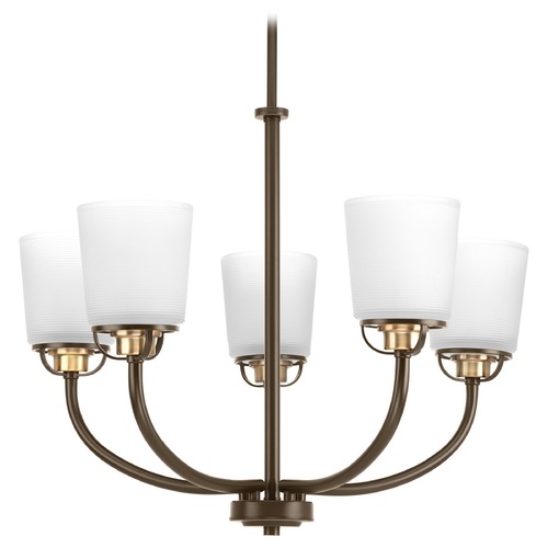 Progress Lighting West Village Chandelier in Antique Bronze & Brass by Progress Lighting P400009-020