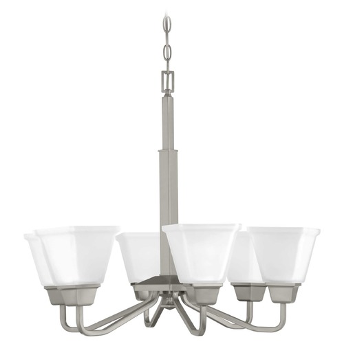 Progress Lighting Clifton Heights Brushed Nickel 6-Light Chandelier by Progress Lighting P400119-009
