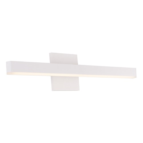 Kuzco Lighting Modern White LED Bathroom Light with Frosted Shade 3000K 689LM by Kuzco Lighting VL10323-WH