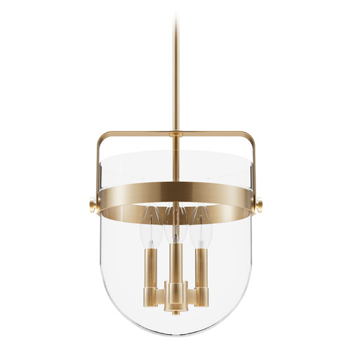 Hunter Fan Company Hunter Fan Company Karloff Alturas Gold Pendant Light with Bowl / Dome Shade 19834