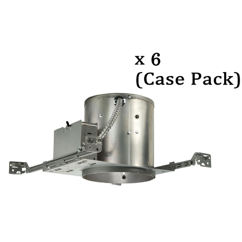 Juno Lighting Group 6-Inch Economy Recessed Can for New Construction - Case Pack of Six by Juno Lighting Group IC-22W-CASE