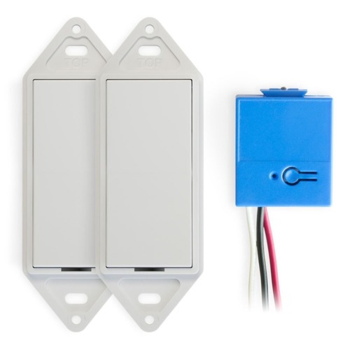 Levven Levven 120V 3-Way Wireless Light Switch Kit in White 1-CSDW/GPC10