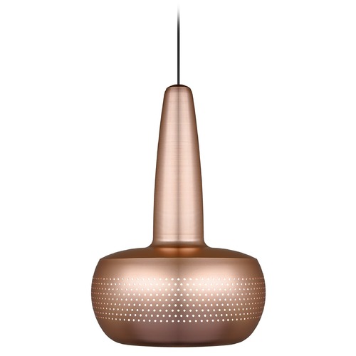 UMAGE UMAGE Brushed Copper / Black Pendant Light with Brushed Copper Metal Shade 2111_4008