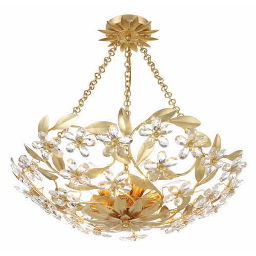 Crystorama Lighting Crystorama Lighting Marselle Antique Gold Semi-Flushmount Light MSL-306-GA_CEILING