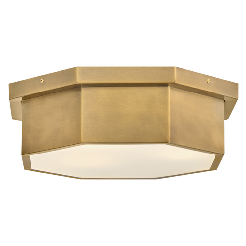 Hinkley Hinkley Facet Heritage Brass LED Flushmount Light 46993HB