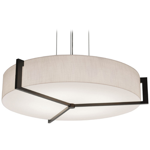 AFX Lighting Afx Lighting Apex Satin Nickel LED Pendant Light with Drum Shade APP1932LAJUDES-JT