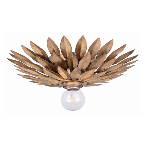 Crystorama Lighting Semi-Flushmount Light in Antique Gold Finish 500-GA