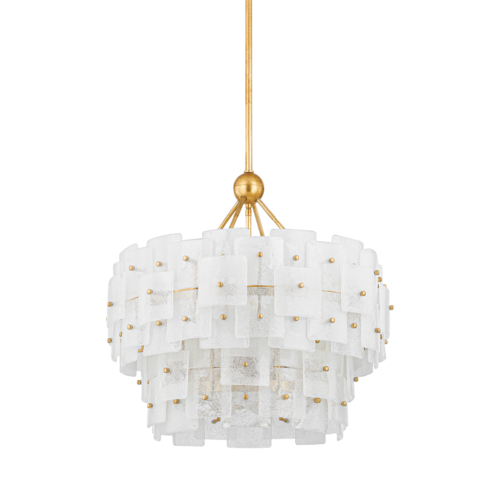 Troy Lighting Jacik Drum Chandelier in Vintage Gold Leaf by Troy Lighting F2124-VGL
