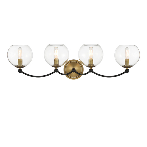 Minka Lavery Kearney Park 4-Light Bath Light in Coal & Brass by Minka Lavery 5064-726