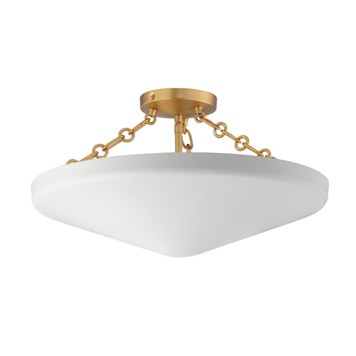 Maxim Lighting Artemis 3-Light Semi-Flush Mount in Aged Brass by Maxim Lighting 22450WTNAB