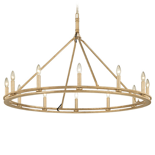 Troy Lighting Troy Lighting Sutton Champagne Silver Leaf Chandelier F6247-CPL