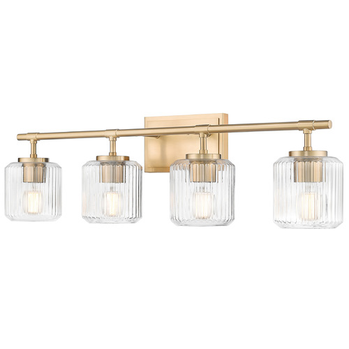 Z-Lite Z-Lite Landon Modern Gold Bathroom Light 7515-4V-MGLD
