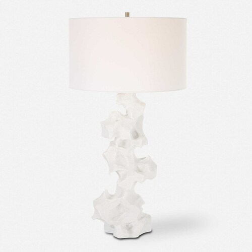 Uttermost Lighting Remnant 32-Inch Table Lamp in White Stone by Uttermost Lighting 30198