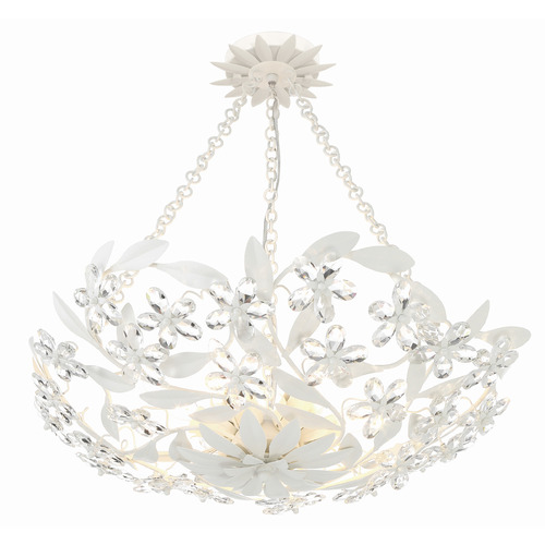 Crystorama Lighting Crystorama Lighting Marselle Matte White Semi-Flushmount Light MSL-306-MT_CEILING