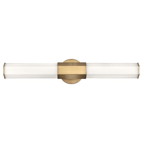 Hinkley Facet 26-Inch Heritage Brass LED Bath Light by Hinkley Lighting 51152HB