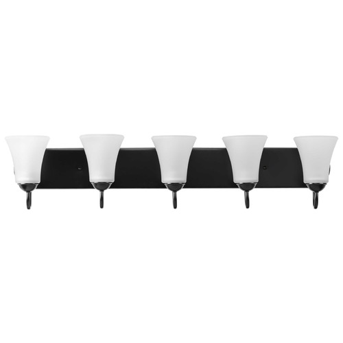 Progress Lighting Classic Black 5-Light Bathroom Light by Progress Lighting P300237-031