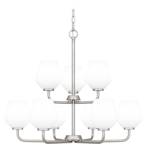Quoizel Lighting Quoizel Lighting Nielson Brushed Nickel Chandelier NIE5028BN
