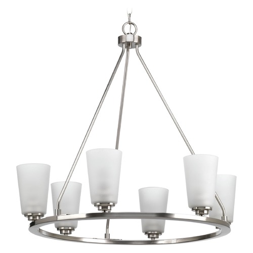 Progress Lighting Debut Brushed Nickel Chandelier by Progress Lighting P400015-009