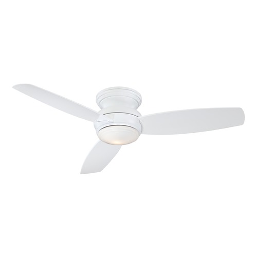 Minka Aire Traditional Concept 52-Inch LED Hugger Fan in White by Minka Aire F594L-WH