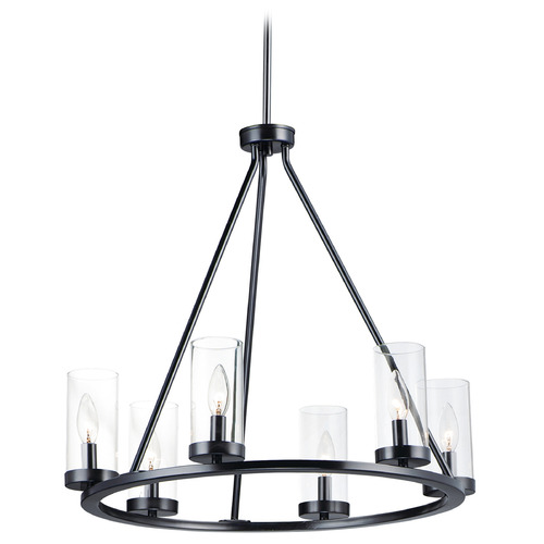 Maxim Lighting Maxim Lighting Sentinel Black Chandelier 25255CLBK