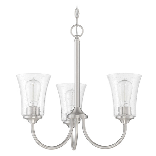 Craftmade Lighting Gwyneth Brushed Polished Nickel Chandelier by Craftmade Lighting 50423-BNK