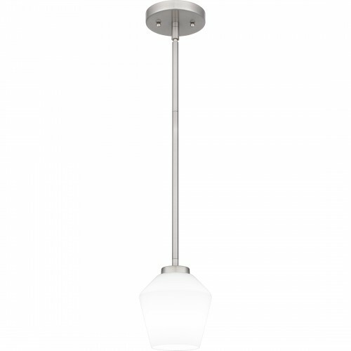 Quoizel Lighting Nielson Mini Pendant in Brushed Nickel by Quoizel Lighting NIE1505BN