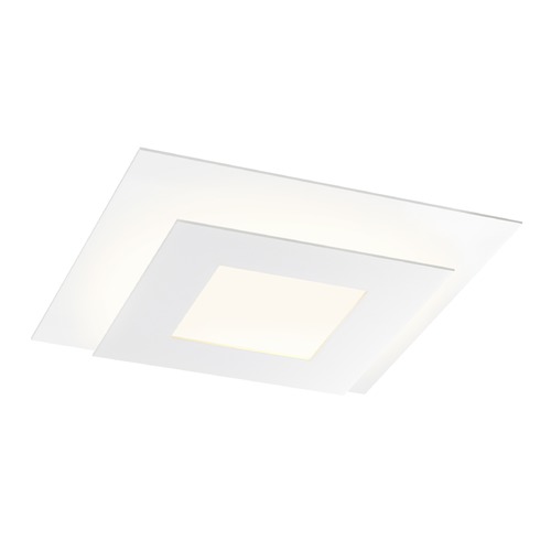 Sonneman Lighting Offset Textured White LED Flush Mount by Sonneman Lighting 2727.98