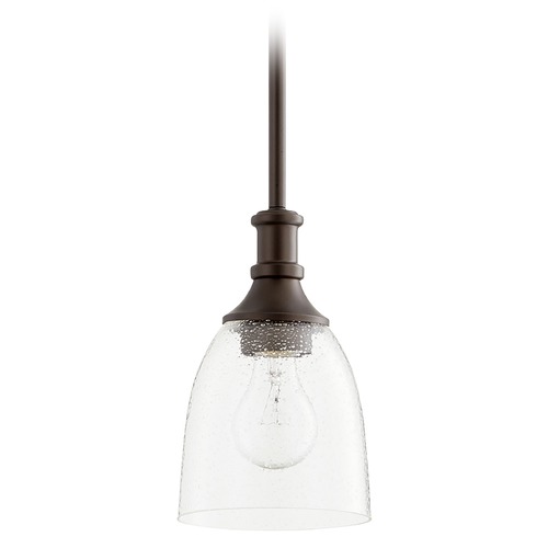 Quorum Lighting Richmond Oiled Bronze Mini Pendant by Quorum Lighting 3811-186