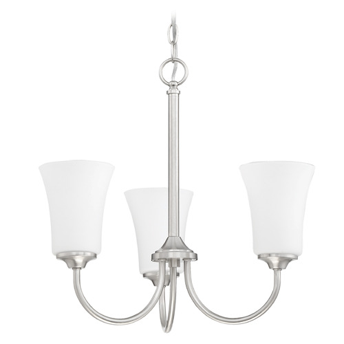 Craftmade Lighting Gwyneth Brushed Polished Nickel Chandelier by Craftmade Lighting 50423-BNK-WG