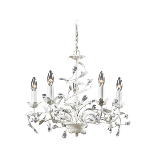 Elk Lighting Chandelier in Antique White Finish 18113/5