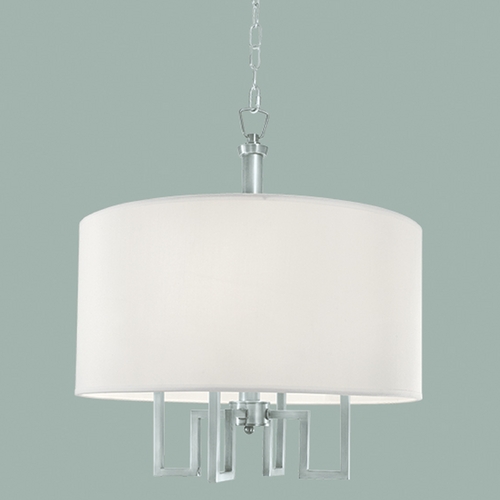 Norwell Lighting Maya Brush Nickel Pendant Light 9677-BN-WS